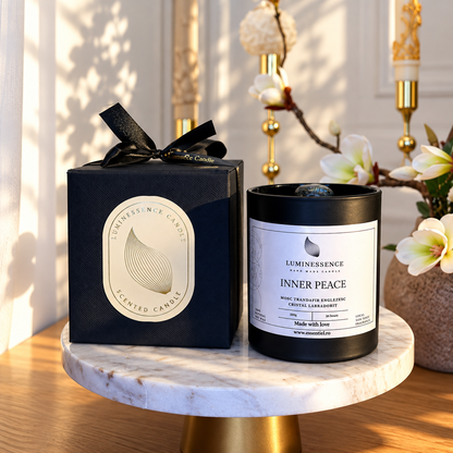 INNER PEACE | Lumânare artizanală pentru pace interioară cu Labradorit · 220 g