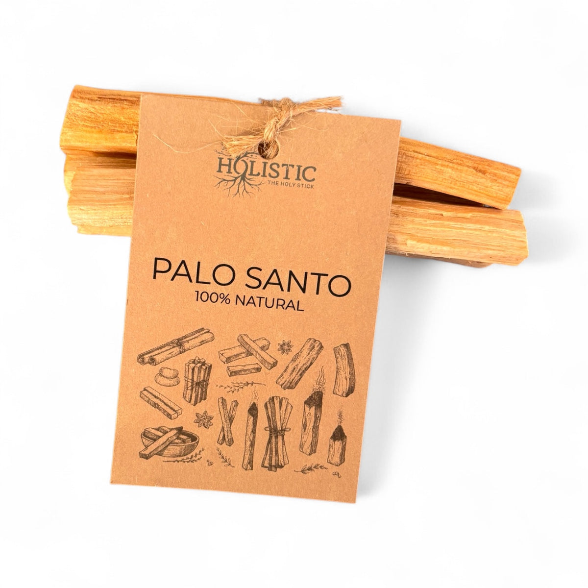 Bețe de Palo Santo naturale – detaliu lemn